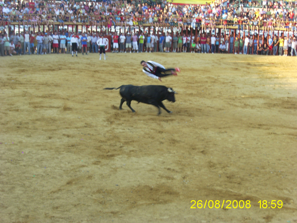 Salto al toro Talarrubias,, haga clic en la imagen para ampliar la foto
