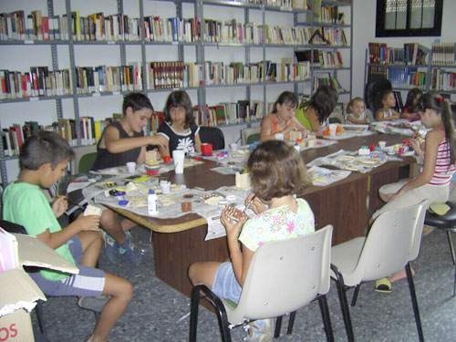 Foto de los talleres realizados en Garbayuela, haga clic en la imagen para ampliar