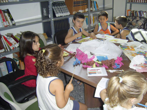 Foto de los talleres realizados en Garbayuela, haga clic en la imagen para ampliar