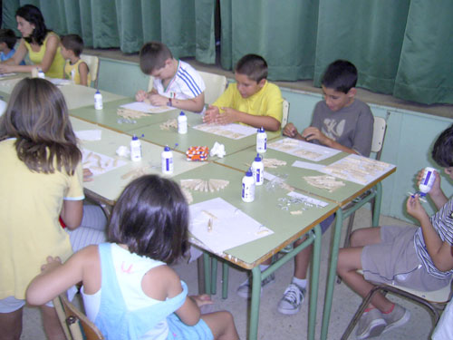 Foto de los talleres realizados en Puebla de Alcocer, haga clic en la imagen para ampliar