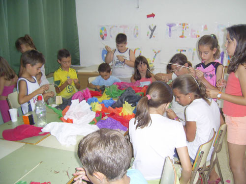 Foto de los talleres realizados en Puebla de Alcocer, haga clic en la imagen para ampliar