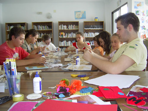 Foto de los talleres realizados en el Risco, haga clic en la imagen para ampliar