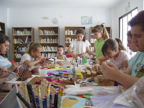 Foto de los talleres realizados en el Risco, haga clic en la imagen para ampliar