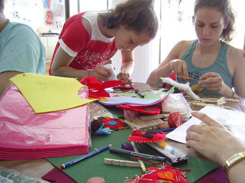 Foto de los talleres realizados en el Risco, haga clic en la imagen para ampliar