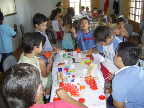 Foto de los talleres realizados en Tamurejo, haga clic en la imagen para ampliar