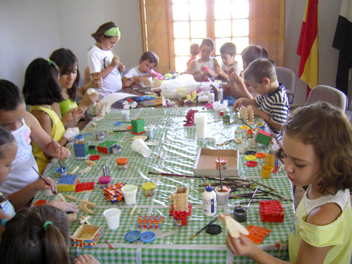 Foto de los talleres realizados en Tamurejo, haga clic en la imagen para ampliar