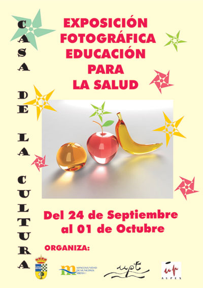 Cartel de la Exposición fotográfica Educación para la salud, haga clic para ampliar