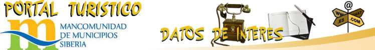 Portal turstico, datos de inters