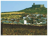 Vista del Castillo y Puebla de Alcocer