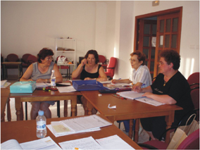 Alumnas del curso semipresencial de Garlitos