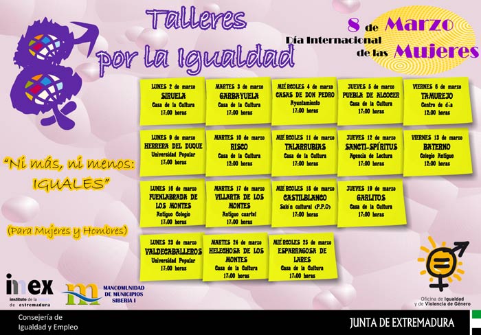 Talleres por la Igualdad