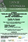 Cartel del Curso de inglés, haga clic para ampliar Cartel del Curso de inglés, haga clic para ampliar